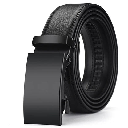 Belt Men Automatic Buckle Black/Siver-L